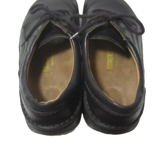 Birkenstock Black Leather Oxford Womens Size 39 US 8 Lace Up 4 Eye EUC - Picture 10 of 13